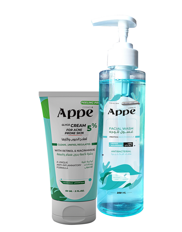 COSMO APPE Glyco Cream 60 ml + Facial Wash for oily skin