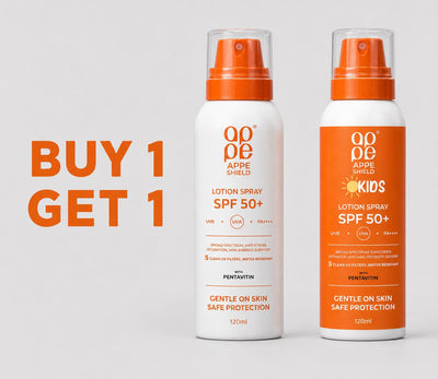 SUN SPRAY LOTION 50+ 120ml  +  SUN SPRAY LOTION FOR KIDS 50+  120 ml - Appearance Factors