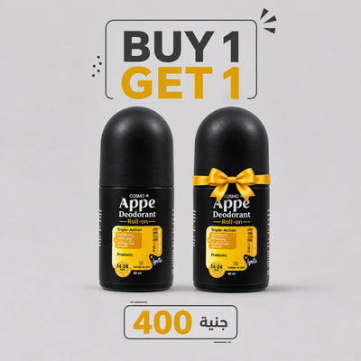2 Roll-On Black Ice Male Deodorant - 5th Generation Microbiome Friendly - Appearance Factors