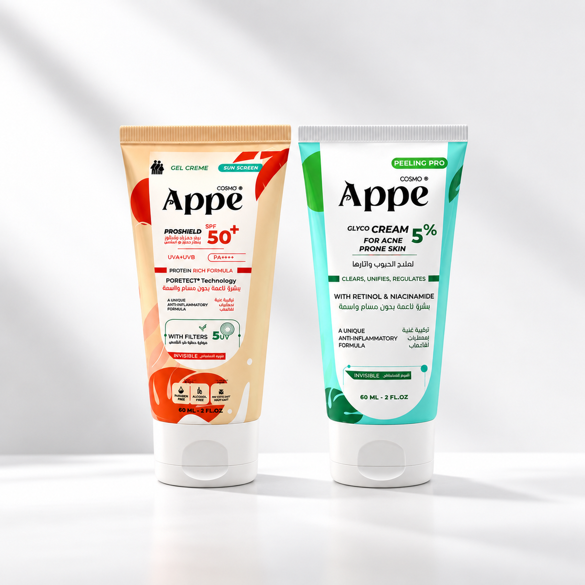 Glyco cream for oily skin + sunscreen gel cream