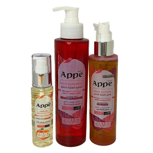 Appe hair care set shampoo + lotion spray + serum